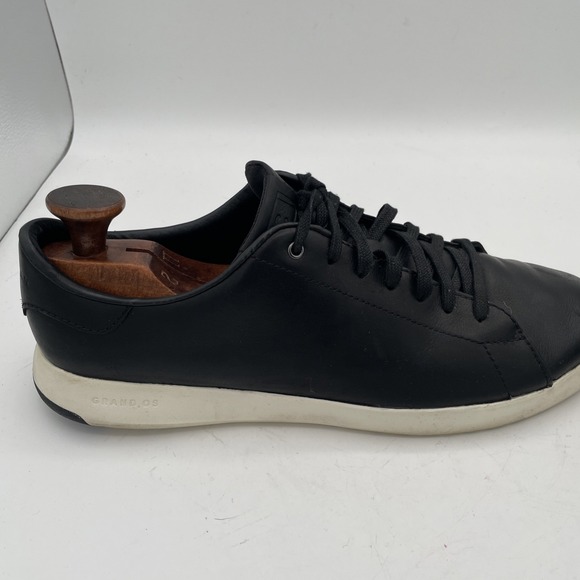 Cole Haan GrandPro Men's 12 M Low Top Sneakers Tennis Black Leather - Picture 5 of 12